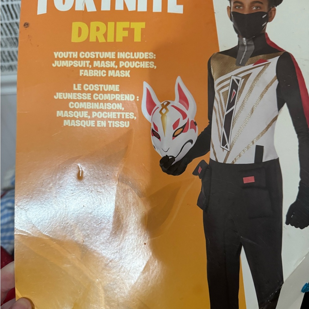 Fortnite Drift Kids Costume - Black, Gold, Red